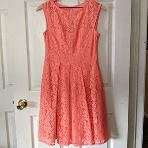 Salmon Lace Dress